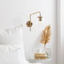 Opviq Lámpara de pared vintage con acabado en cobre